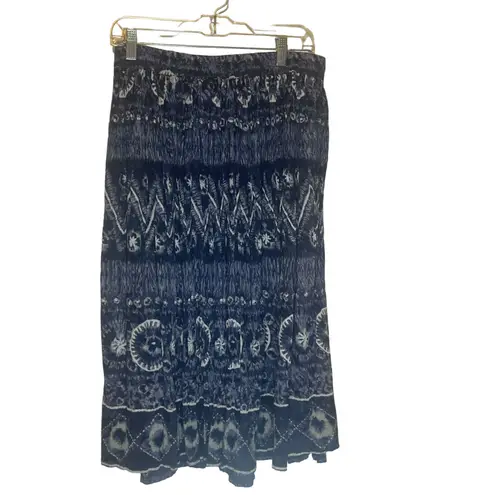 Phool Vintage 90s Women's Size Large P Blue Beachy Above Knee Skirt