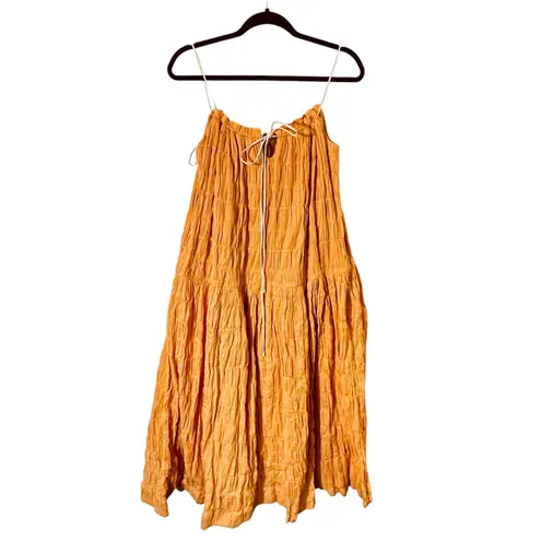 Mon Renn Zest Midi Dress in Papaya New with tag Orange