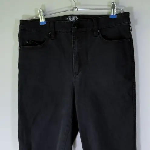 Tripp NYC Ripped Distressed High Rise Black Skinny Jeans Size 30 11 Goth Punk