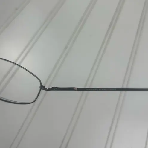 Silver Metal Rectangle Reading Glasses Black