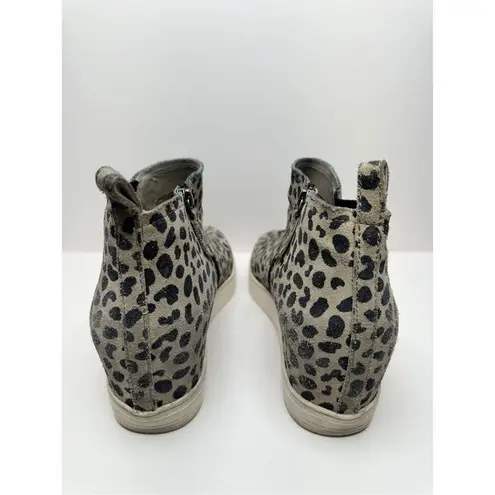 Caslon  Aidy Boots Size 10 Water Resistant Suede Leather Leopard  Print Booties