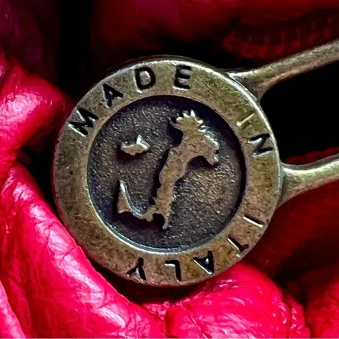 Bright Red Italian Leather Bag | Made in Italy | Borse in Pelle