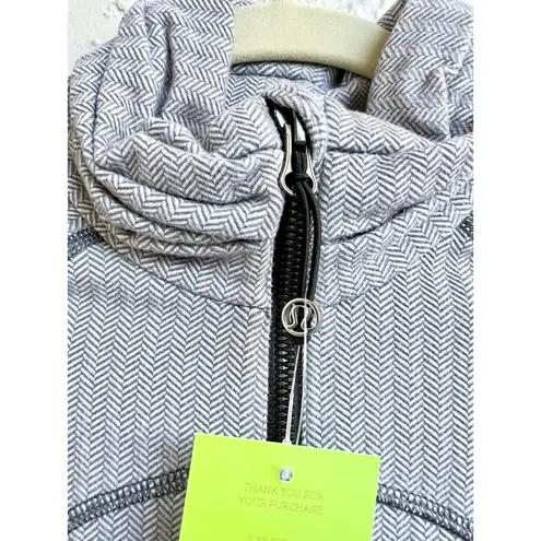 Lululemon Long Sleeve Striped Zip Up Define Jacket Heather Gray Women's Size S
