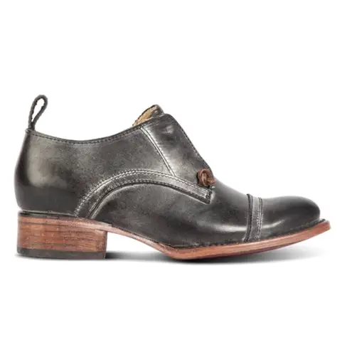 FREEBIRD by Steven Freebird 9 Mabel Black Leather Oxford Shoes