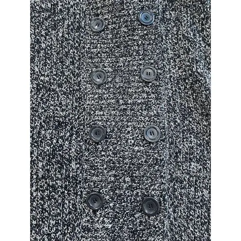 Effeci Women's Hooded Double Breasted Cardigan Sweater Multicolor M Black Size M