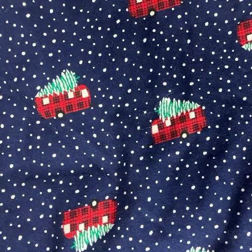 Lands End 2X Women Navy Red Plaid Camper Christmas Pajama Pants Lounge Sleepwear Blue Size undefined