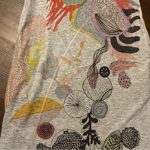 Inoah Art To Wear Lagenlook Asymmetrical Tee Shirt Dress XS