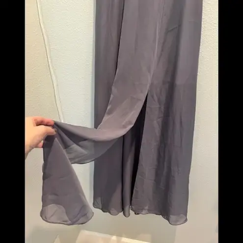 TLC SAY YES TO THE PROM 3/4 Sheer Maxi Skirt Jeweled Gray Size undefined