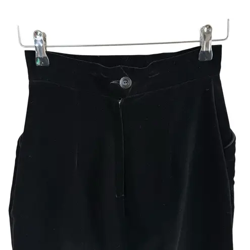 Vintage 60s Black Velvet Crop Jacket and Pencil Skirt Set by Ronbary Classic, XS