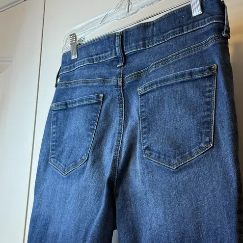 NYDJ Marilyn Crop Capri Jeans Dark Wash Lift Tuck Technology Women's Size 8 #