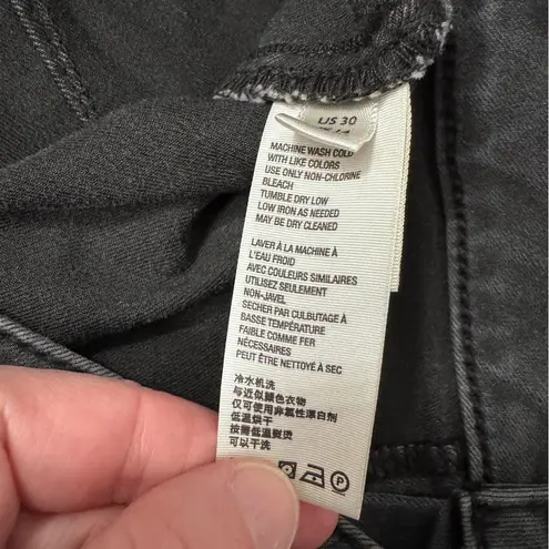 Free People  Just Float On Flare Stretch Jeans Gray Black Size 30