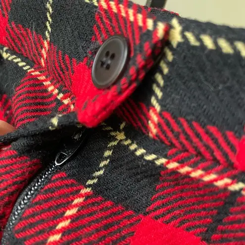 Vintage Pendleton Authentic Wallace Plaid Walking Shorts Front Pleat Bermuda 8 S Red