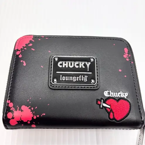 Lounge Fly Bride Of Chucky Happy Couple Black Zip Around Wallet