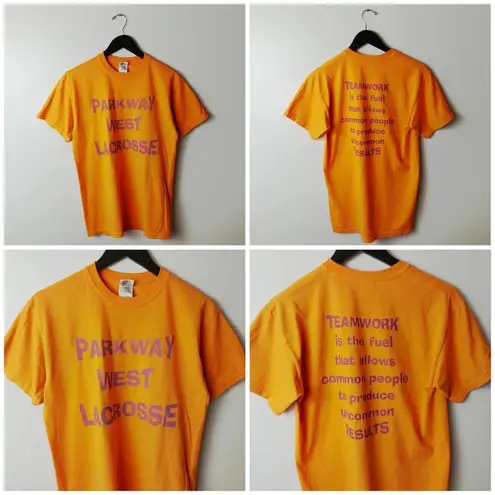 00s Vintage Parkway West Lacrosse Motivational T Shirt Team Sports Graphic Tee Size M