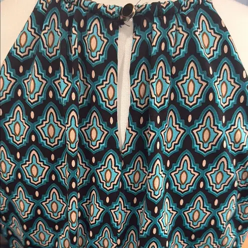 Maggy London Geometric Jumpsuit with Vibrant Patterns