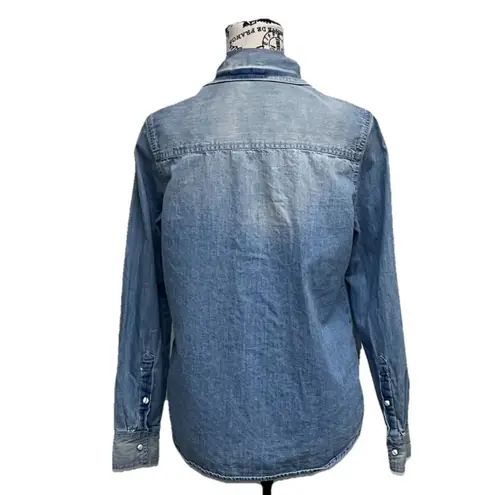 Canyon River Blues Blue Denim Pearl Snap Shirt Women’s S | Western Rodeo Cowgirl