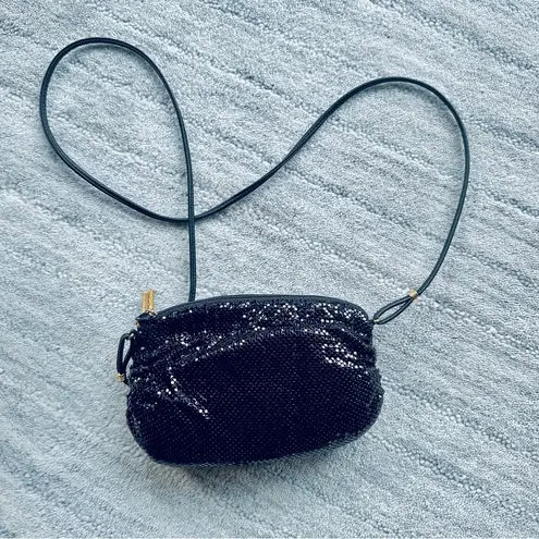 Whiting & Davis Black Mesh Purse Handbag Vintage Hollywood