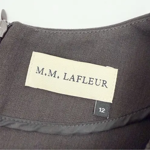 MM.LaFleur The Emily Square Neck Dress Kale Brown Office Career Essential Shift