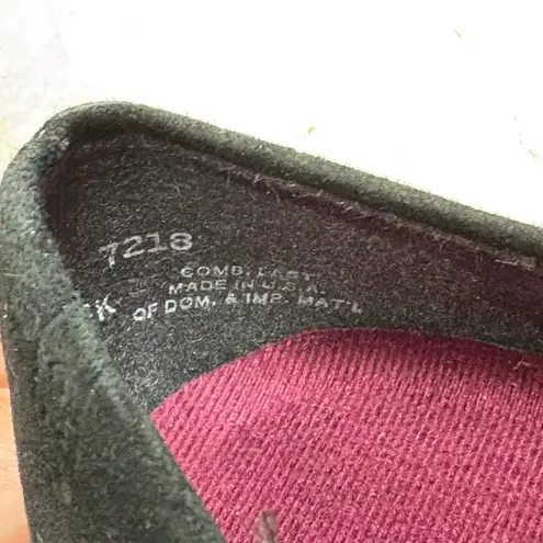 Munro American Whitney Black Suede Leather Mary Jane Block Heel Dress Shoes 8.5M Size 5