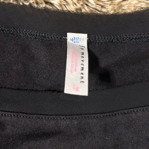 Free People Run In The Sun Solid Tee Black Size L