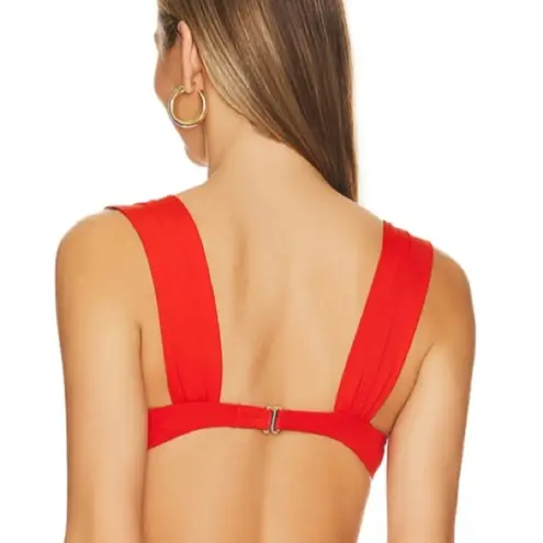 We Wore What Claudia Bikini Top in Poppy Red Orange