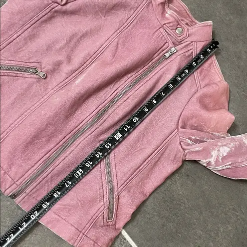 Rebecca Taylor Velvet Moto Jacket size 4