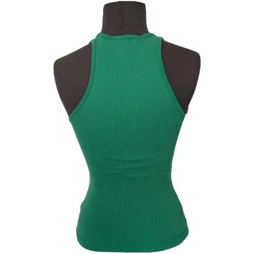 AGOLDE  Bianca Tank Top Ribbed Scoop Neck Green Women's Size XS