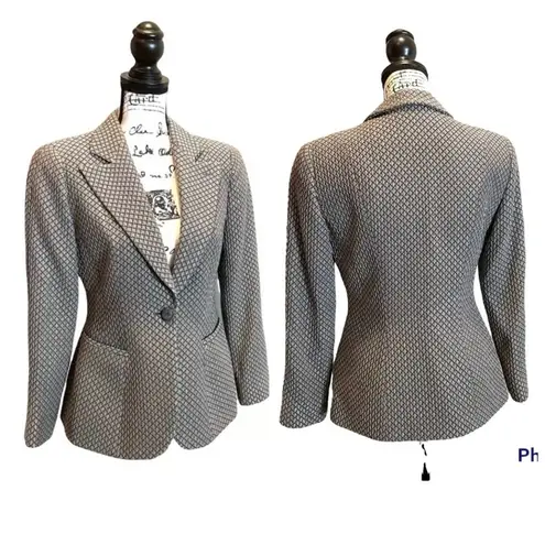 Giorgio Armani Suit Blazer Jacket Taupe Brown Gray Size 4 Borgo 21 SPA formal
