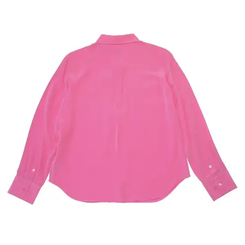 Equipment NWT Slim Signature in Azalea Pink Silk Button Down Shirt XL $250