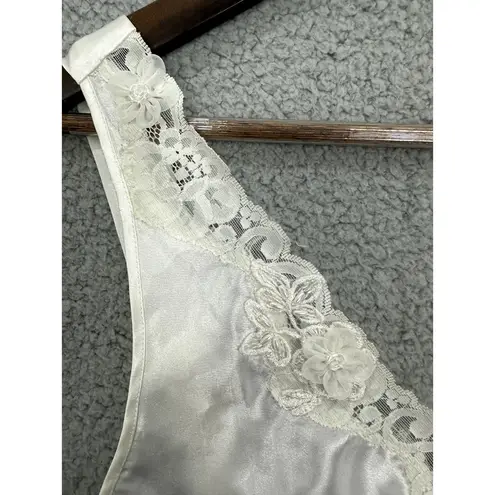 Dantelle Vtg Dentelle Satin Nightgown Lingerie Midi Slip Dress Womens Medium Y2K Bridal