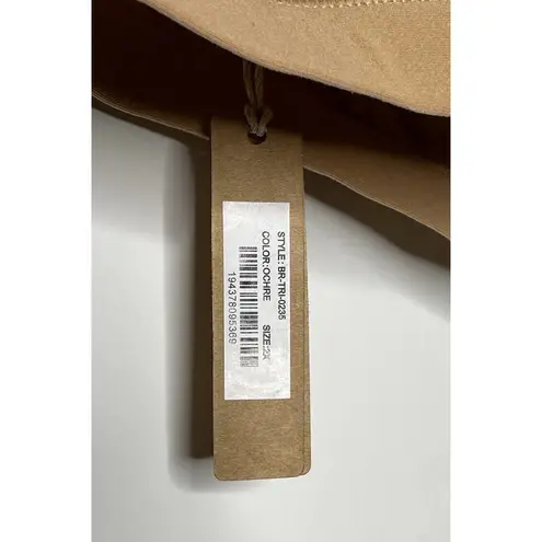 SKIMS NWT Everybody Triangle Bralette Ochre Bra Women's Nude Beige Size 2X