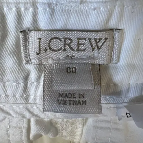 J Crew Factory Women Sunwashed Slim Chino Pants White Size 00 Style F3176 White