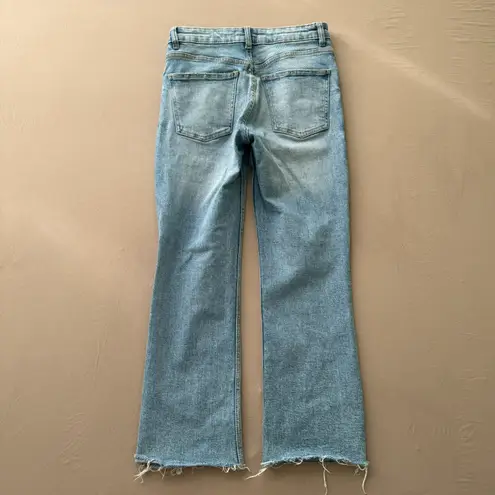 ZARA HIGH RISE STRAIGHT LEG JEANS