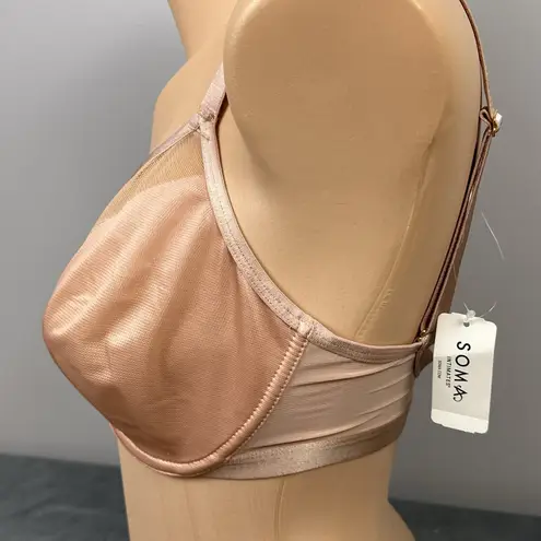 Soma Unbelievable Lift Unlined Perfect Coverage Bra 32G Multiway Hush Light Pink - Image 2