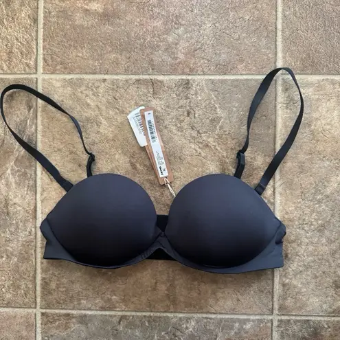 SKIMS Ultimate Push Up Strapless Bra Onyx Size 32B