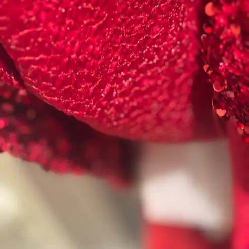 Tiffany Designs red sequin formal prom pageant party dress size 6