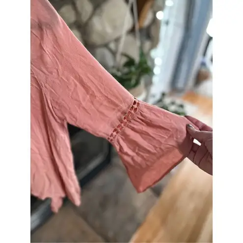 En Crème Boho Top Pink