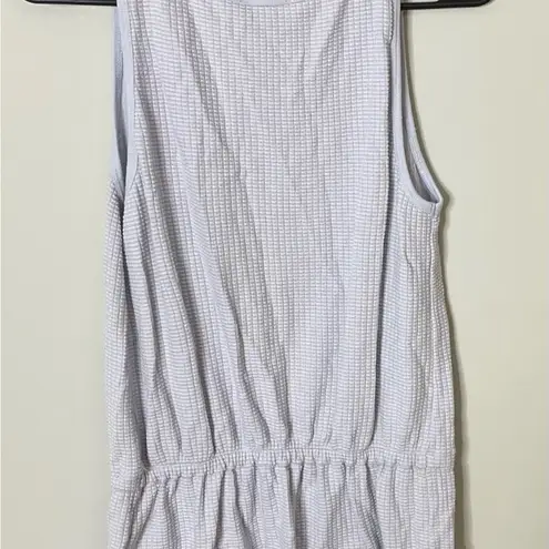 Lilla P Tie Waist Tank Dress Clearwater Waffle Small Excellent Condition Gray
