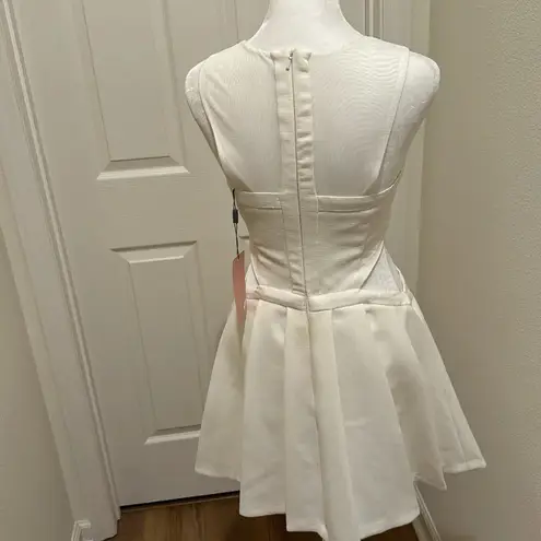 Three Floor NWT - - white dress with cut out detail