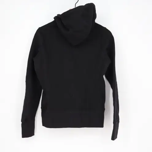 American Giant Black Cotton Full Zip Hoodie Women's XS Made in USA