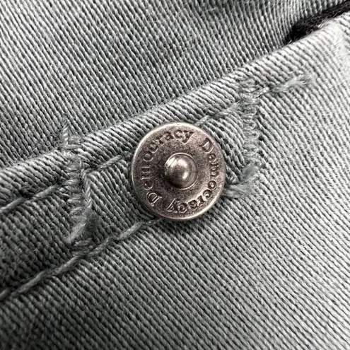 Democracy "Ab"Solution Itty Bitty Boot Cut Jeans Sage Green Tummy Control Size 8