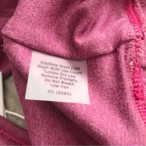 Johnny Was CALME Sports Bra Cross Back Yoga Loungewear Pink Mauve Size XL New