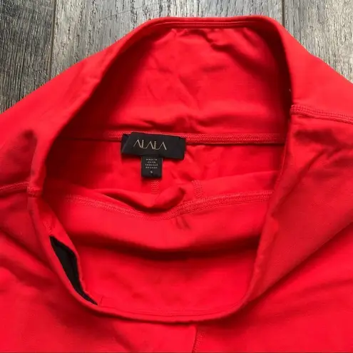 Alala Womens Red Crop Vamp Tight Legging Size Small Lava Red High Rise NWOT