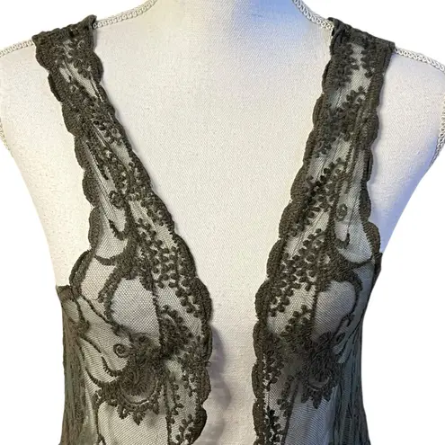 Woven Heart Womens Whimsigoth Lace Kimono Cardigan Size L Boho Festival Goth