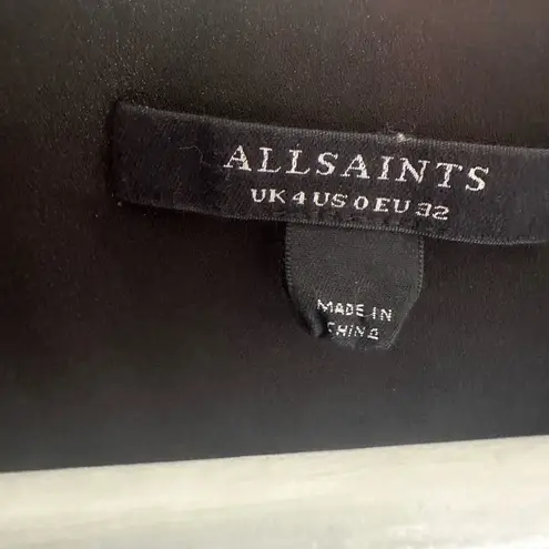 All Saints Ari Leondra Floral Print Mini Wrap Dress