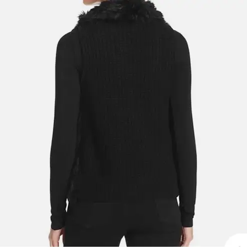 Cashmere & Rabbit Fur Vest Black C by Bloomingdale’s Size XS