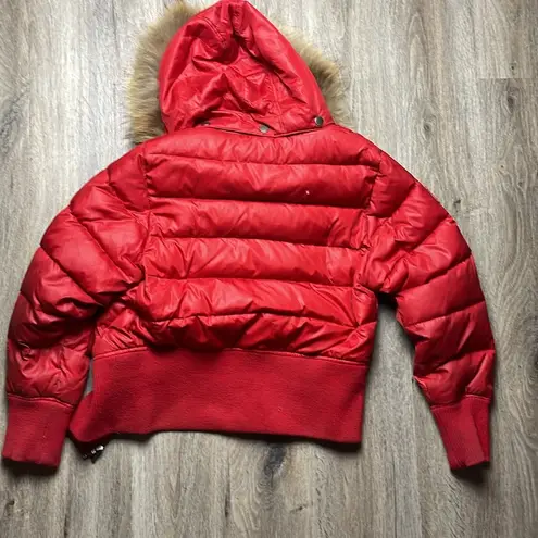 Triple F.A.T Goose Puffer Jacket w/ Fur Hood Size XXL Red