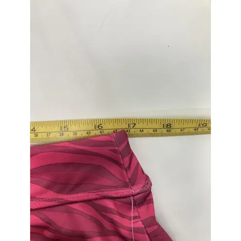 Greg Norman Play Dry Pink Animal Print Stretch Mini Skort Large