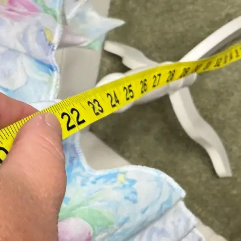 Vintage Petra Fashions Pastel Floral Nightgown Women’s Size Large USA Made Blue