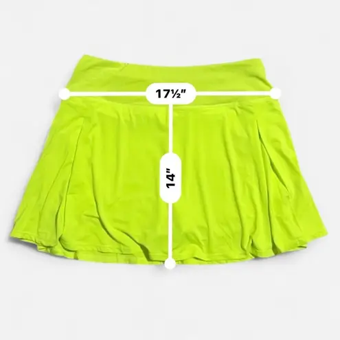 Vibrant Green Women's Skirt Yellow Size XL